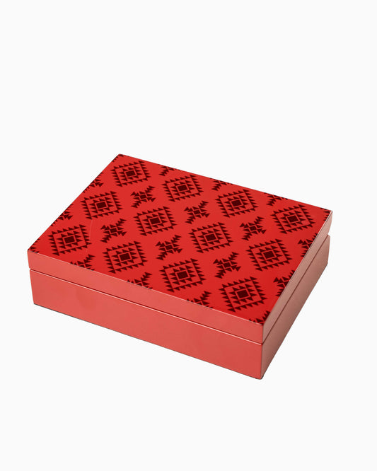 Luxury Baloot Set-2 with Wooden Boxes Najdi Pattern