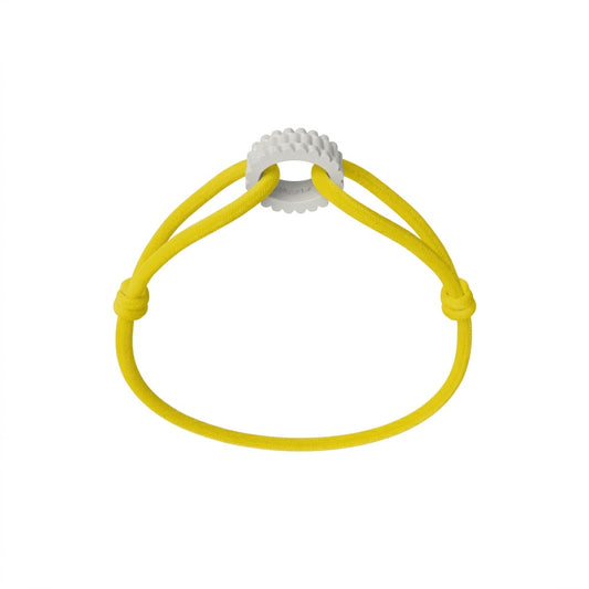 WECORD Snow Regent Bracelet with Yellow Cord