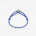 Load image into Gallery viewer, WECORD Silver Soho Bracelet with Pastel Blue Cord
