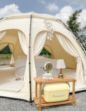 POLARBOX Yellow Cooler Box with Cyan Pop Strap - 20L