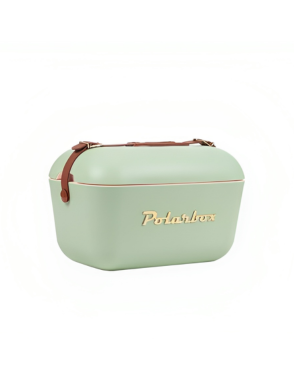 POLARBOX Olive Green Cooler Box with Golden Letters - 12L