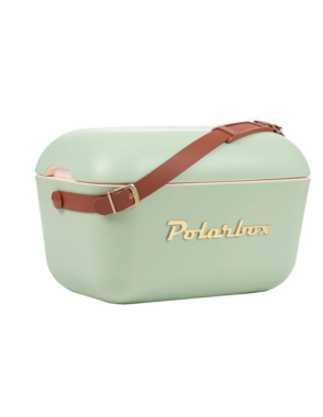 POLARBOX Olive Green Cooler Box with Golden Letters - 12L
