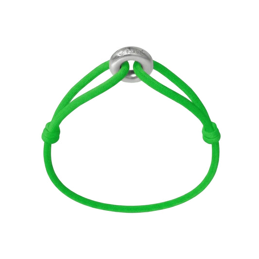 WECORD Silver Soho with Neon Green Cord