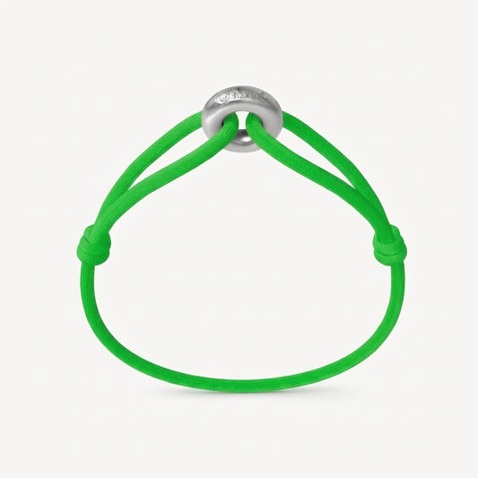 WECORD Silver Soho with Neon Green Cord