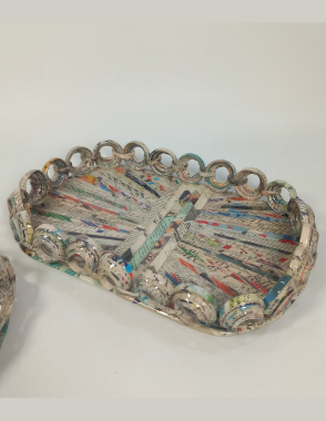 ANAMIL Paper Oval Tray 40.5X27cm