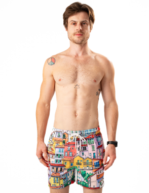 APRILO Building Print Swimming Short | Medium