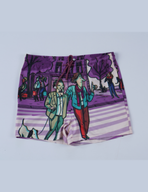 APRILO Purple Swimming Short | Medium