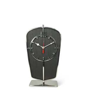 ART DECO DESK CLOCK SILVER