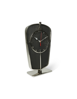 ART DECO DESK CLOCK SILVER