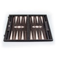 تحميل الصورة إلى عارض المعرض، Handmade Ebony Burl Inlaid Backgammon with Grey - Oak points with Side racks 48x30cm
