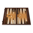 تحميل الصورة إلى عارض المعرض، Handmade Ostrich Tote in Brown Leather Inlaid Leather Backgammon with Side racks 48x30cm
