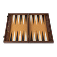 تحميل الصورة إلى عارض المعرض، Handmade Ostrich Tote in Brown Leather Inlaid Leather Backgammon with Side racks 48x30cm
