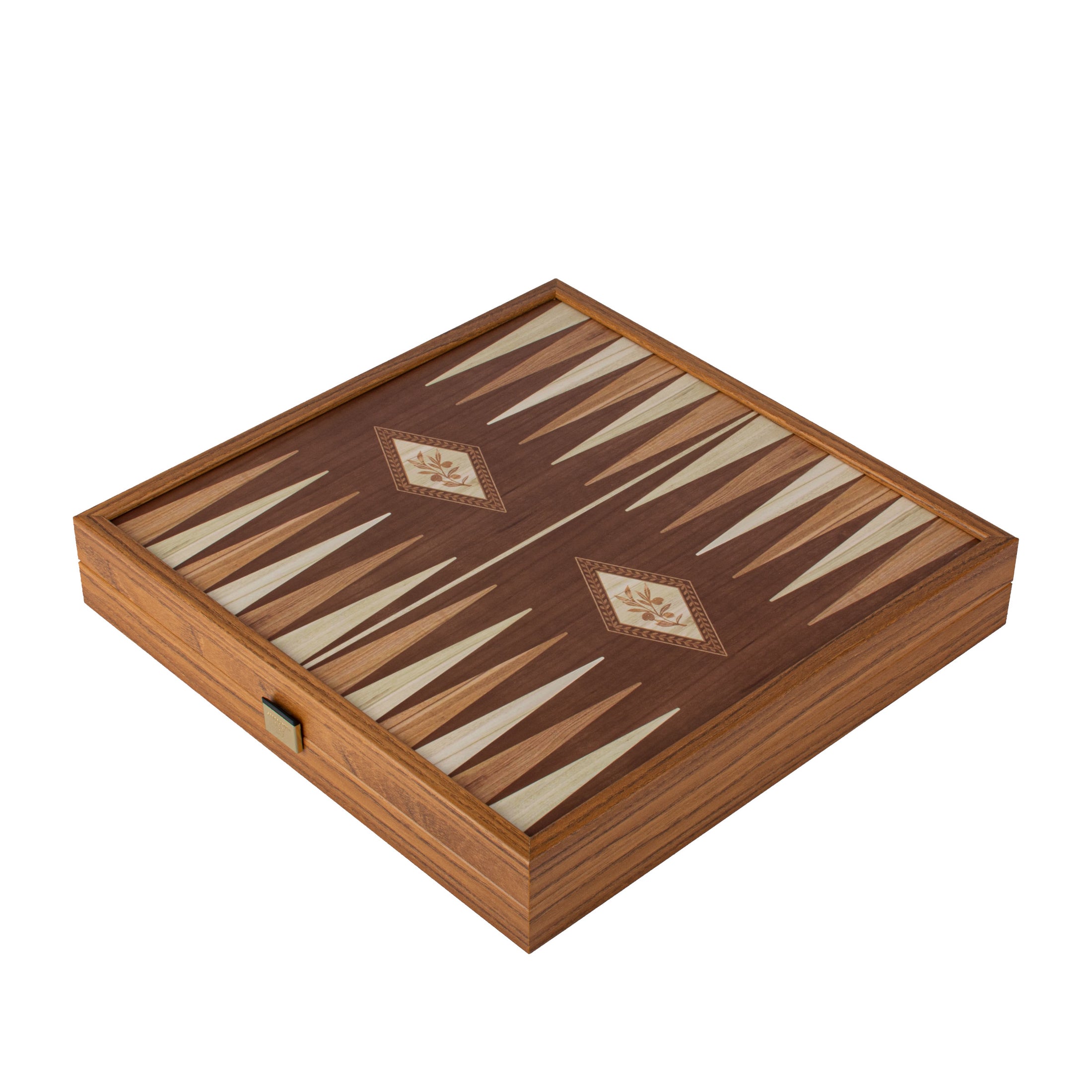 Chess-Backgammon-Ludo-Snakes - Classic Style design in Walnut replica wooden case