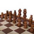 Load image into Gallery viewer, MANOPOULOS Chess/Backgammon/Ludo/Snakes - Classic Style Design in Walnut Replica Wooden Case
