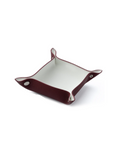 Load image into Gallery viewer, CONCEPTO White and Maroon Leather Tray
