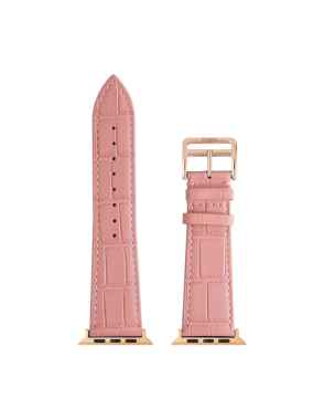 CONCEPTO Matte Pink Crocodile Watch Strap 42-49 mm