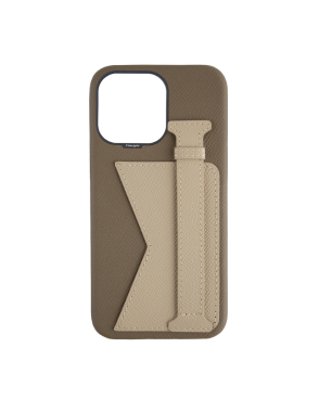 CONCEPTO Taupe-Beige L.E Duo Case for iPhone 15 Pro Black Frame