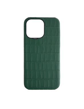 15 Pro Max-Royal Green Strapless Embossed Crocodile Black Frm