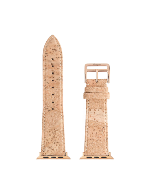 CONCEPTO Recycled Cork Watch Strap 38-42 mm | Rose Gold