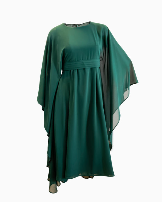 Green National Day Dress Girls 8-10 years old