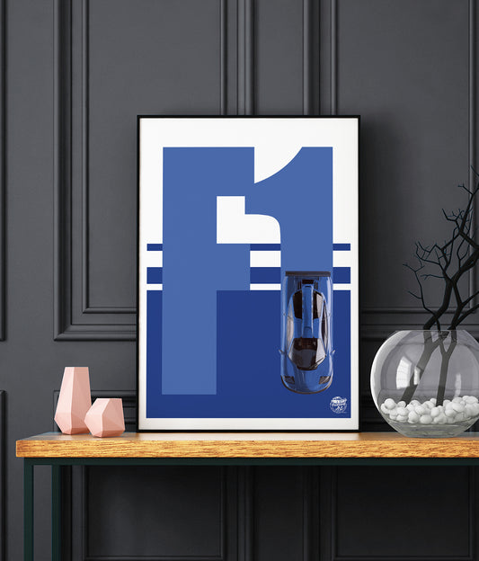 FUELED ART McLaren F1 LM print 32x24 Black