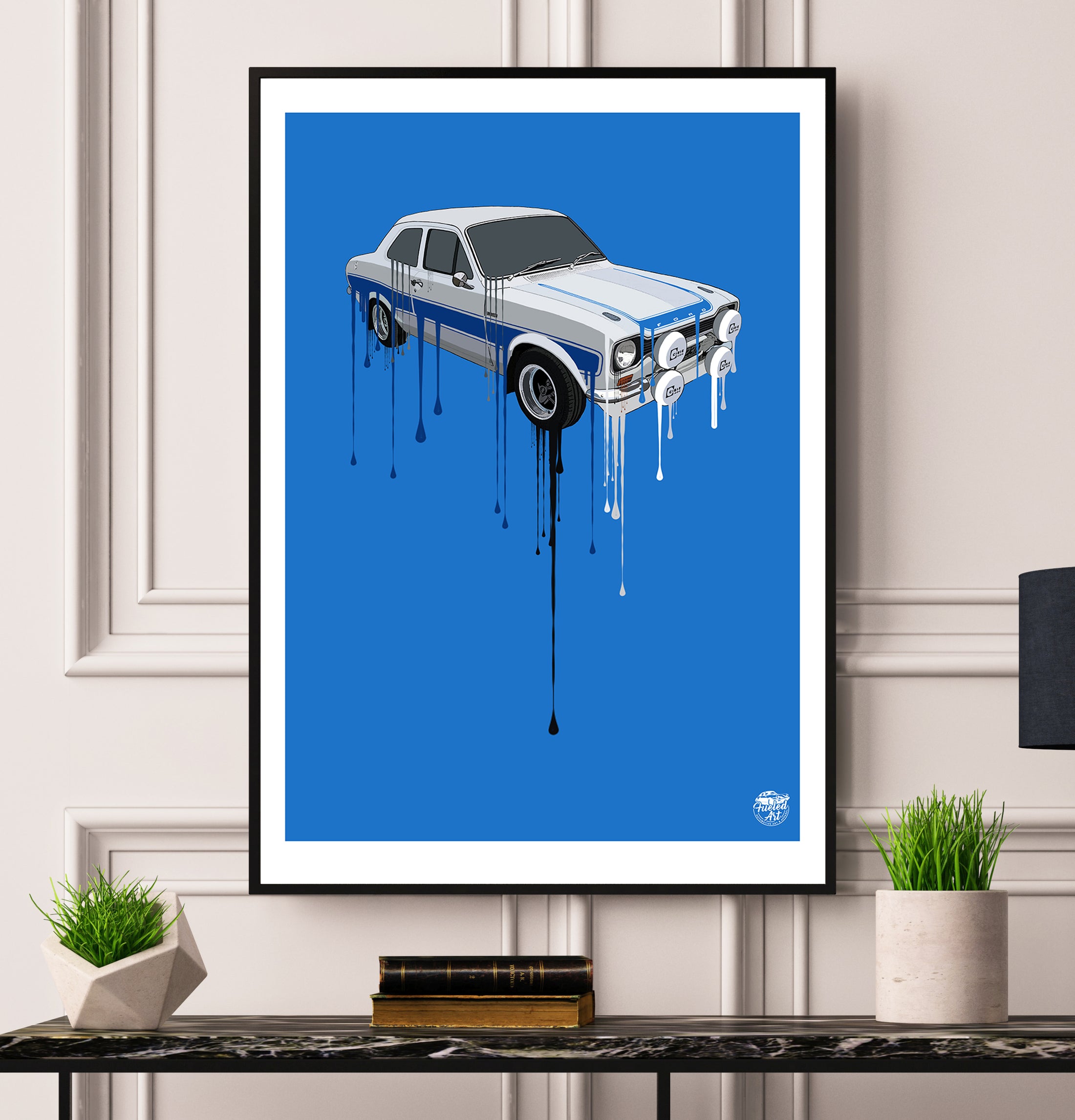 Ford Escort Mk1 RS2000 Print 32x24 Black