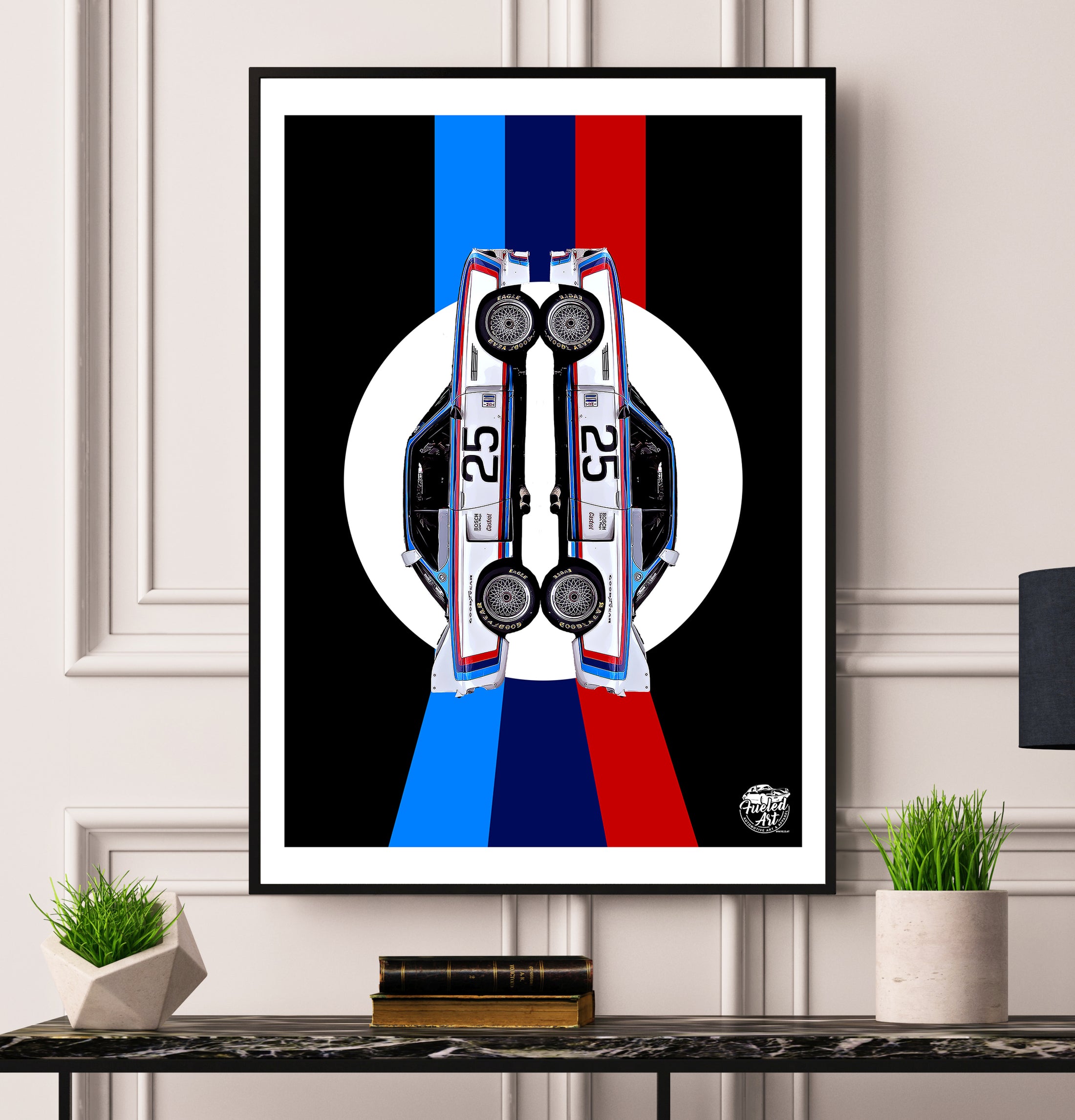 BMW CSL Print - Black 32x24 Black