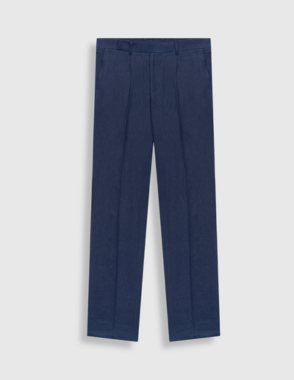 Mediterranean Linen Pants NAVY XL