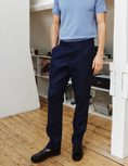 Load image into Gallery viewer, Mediterranean Linen Pants NAVY XL
