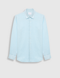 تحميل الصورة إلى عارض المعرض، Tropezian Linen Shirt CYAN S
