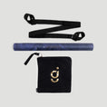 Load image into Gallery viewer, Travel Yoga Mat Set: Foldable Mat (Blue Cluster)
