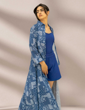 MAY.OH Breeze Blue Buttoned Dress