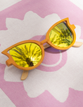 Load image into Gallery viewer, MAY.OH Wing-Tipped Yellow Floating Sunglasses
