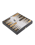 Load image into Gallery viewer, Chess-Backgammon-Ludo-Snakes - Black - Ivory - Walnut replica wooden case
