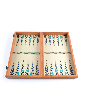 MANOPOULOS Handmade Wooden Backgammon printed-Anatolia 48x26cm