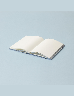 MUY STATIONERY Spray Splash Blue Pale Soft Cover A6 Notebook