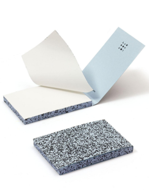 دفتر ملاحظات A7 من MUY STATIONERY، غلاف ناعم أزرق، رش رش