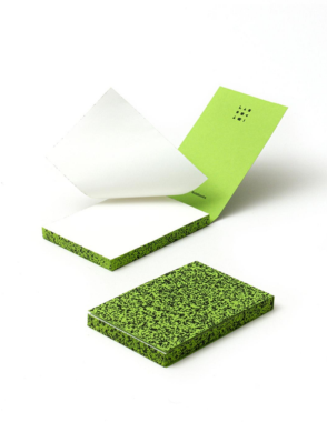 MUY STATIONERY Spray Splash Green Soft Cover A7 Memo Pad Notebook