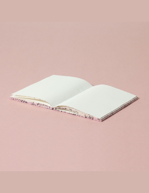 MUY STATIONERY Spray Splash Pink Pale Soft Cover A6 Notebook
