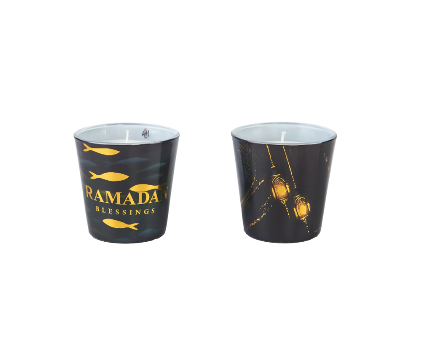 Ramadan Duo 2Pc Glass Candle Gift Set