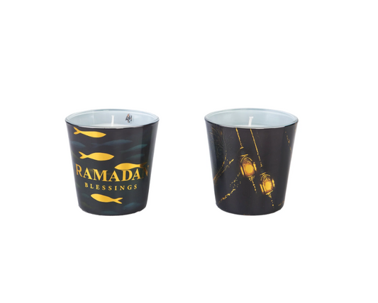 Ramadan Duo 2Pc Glass Candle Gift Set