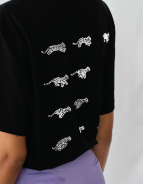 SAFARAT Arabian Leopard Black T-Shirt | XXLarge