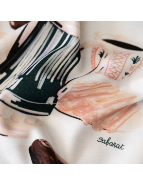 SAFARAT Saudi Coffee White T-Shirt | Large