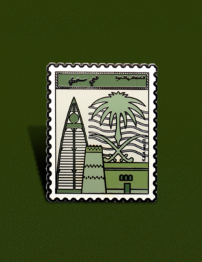 postage stamp pin