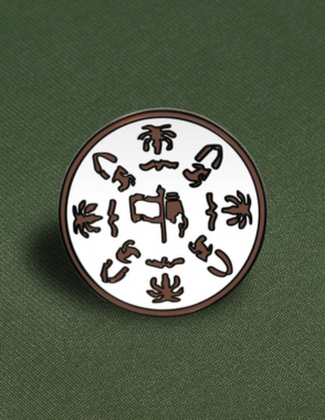 SKY PINZ Foundation Day Pin - White