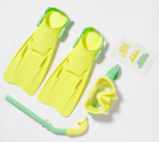 SUNNYLIFE Kids Dive Set Medium Sea Seeker Ocean