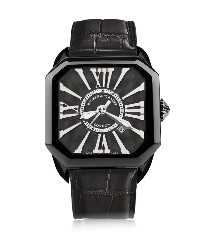 Backes & Strauss Steel Dial with Diamond