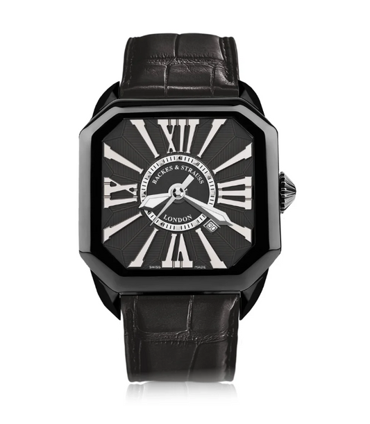 Backes & Strauss Steel Dial with Diamond