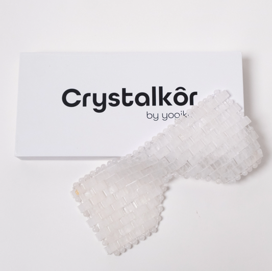 YOGIKOR Crystal Eye Masks - White quartz