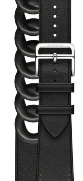 HERMES Apple Watch Double Tour Gourmette Black - 41 MM